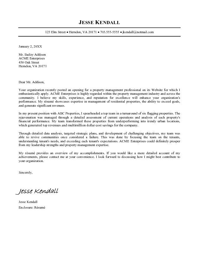 Sample of cover letter for cv pdf